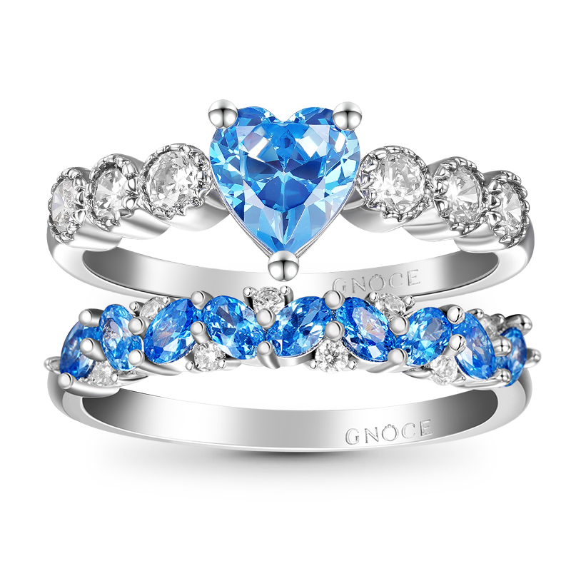 Gnoce Heart Cut Stackable Ring Set_1