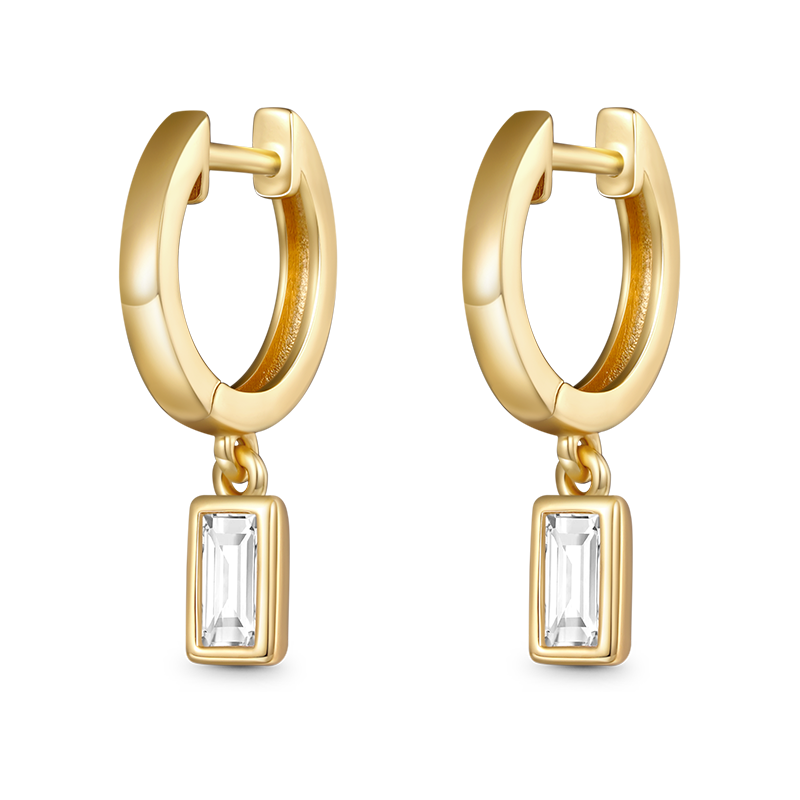 Gnoce Square CZ Drop Earrings_1