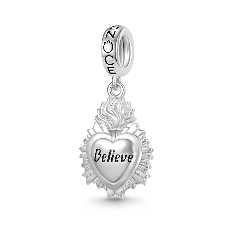 Gnoce Sacred Heart Talisman Pendant Dangle Charm_1