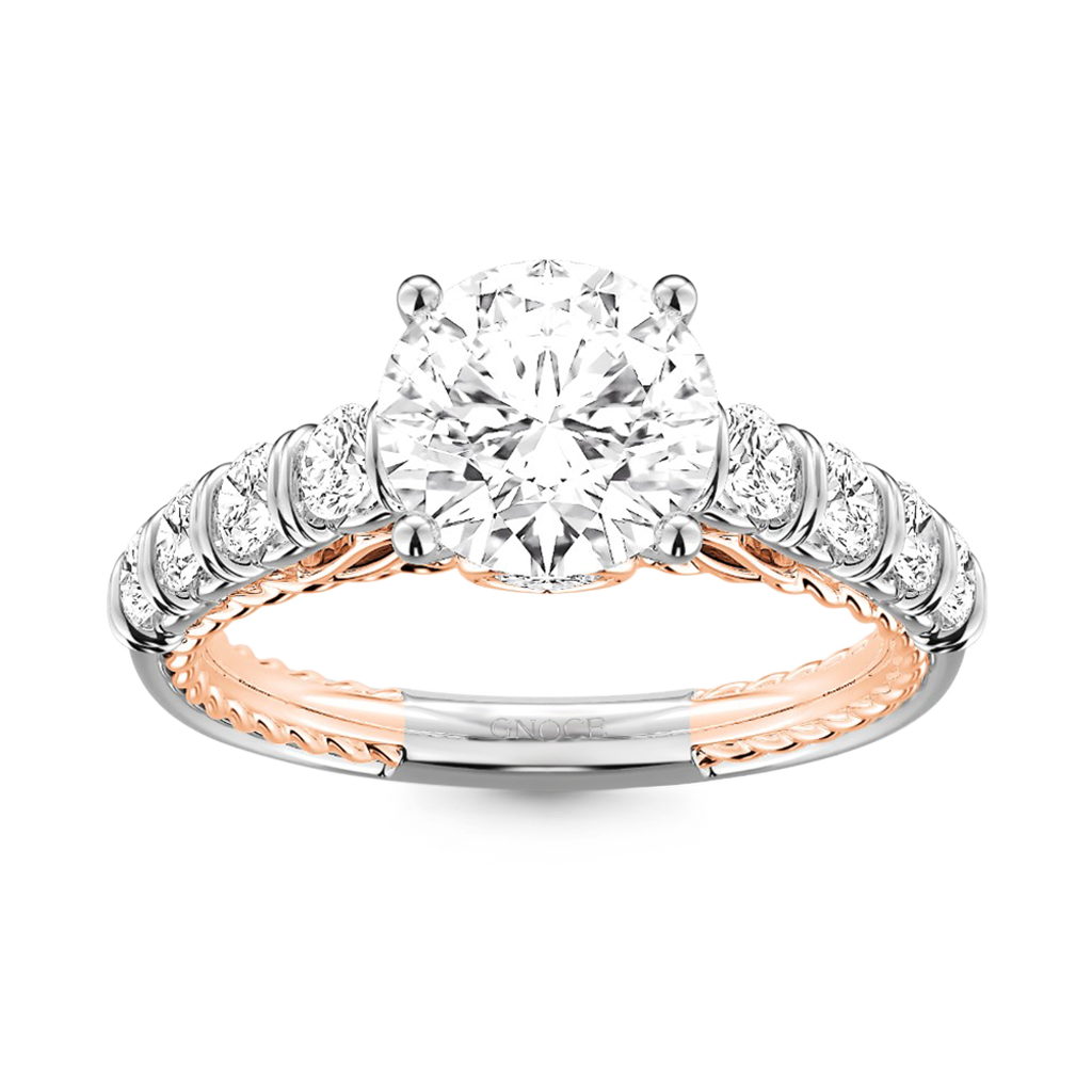 Gnoce Cable Pave Hola Engagement Ring_1