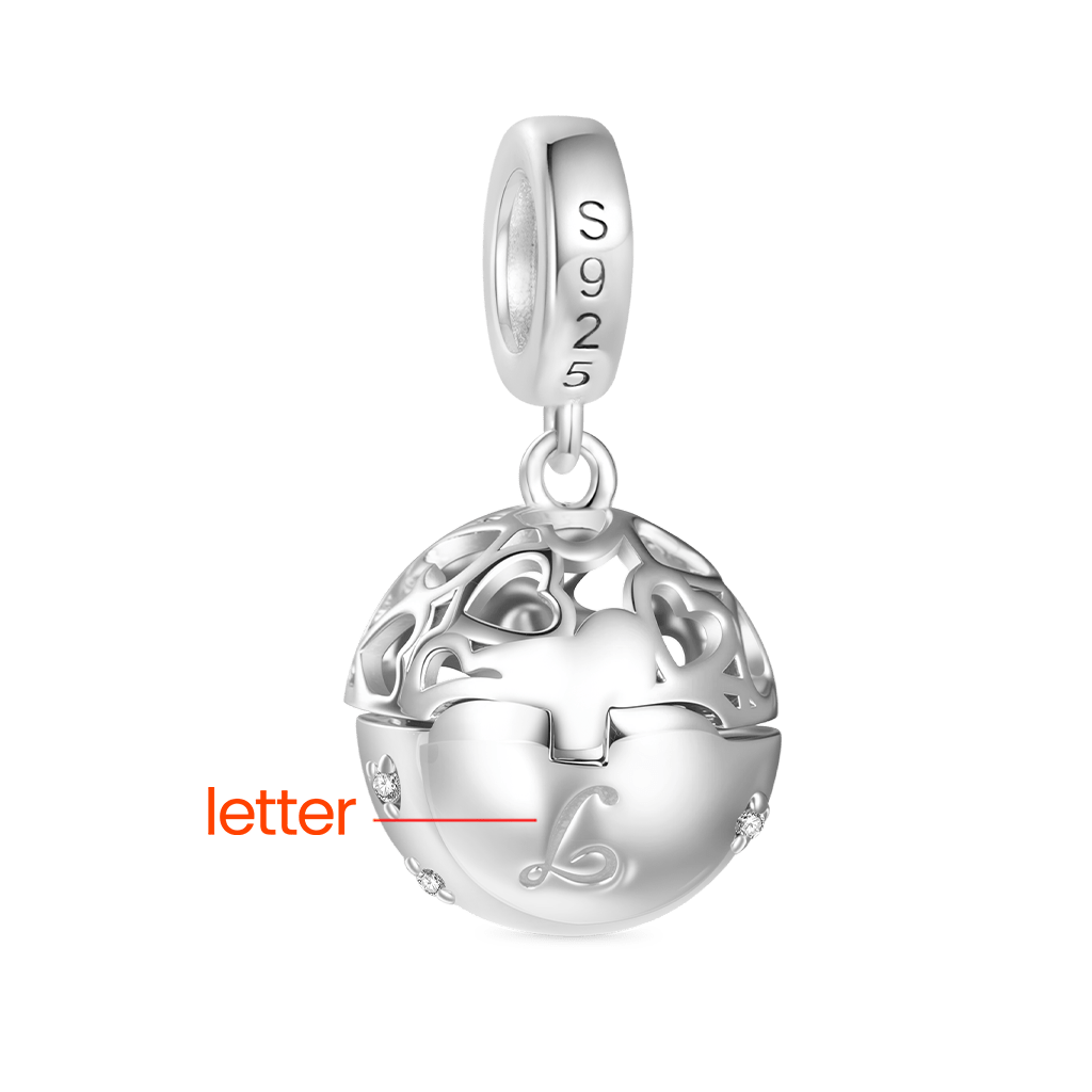 Gnoce Surprise Ball with Birthstone Ring Pendant Dangle Charm_4