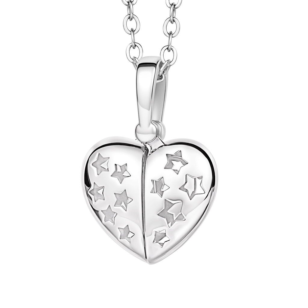 Gnoce Engravable Star Wings Heart Locket Necklace_1
