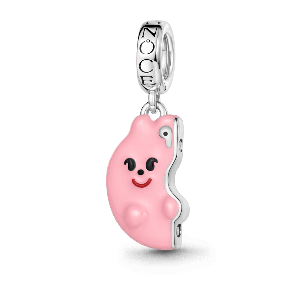 Gnoce Bunny Rabbit Charm Platinum-plated Silver Blend_1