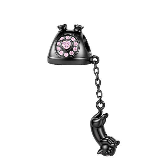 Gnoce Black Cat Telephone Removable Charm_1