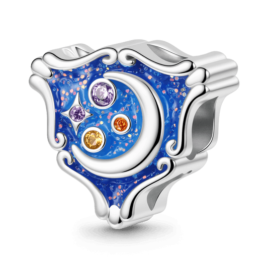 Gnoce Shiny Moon Galaxy Charm Platinum-plated Silver Blend_1